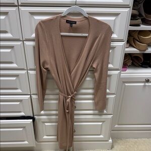 Banana republic tan  Wrap Dress